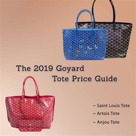 goyard price tote bag|goyard artois pm price 2024.